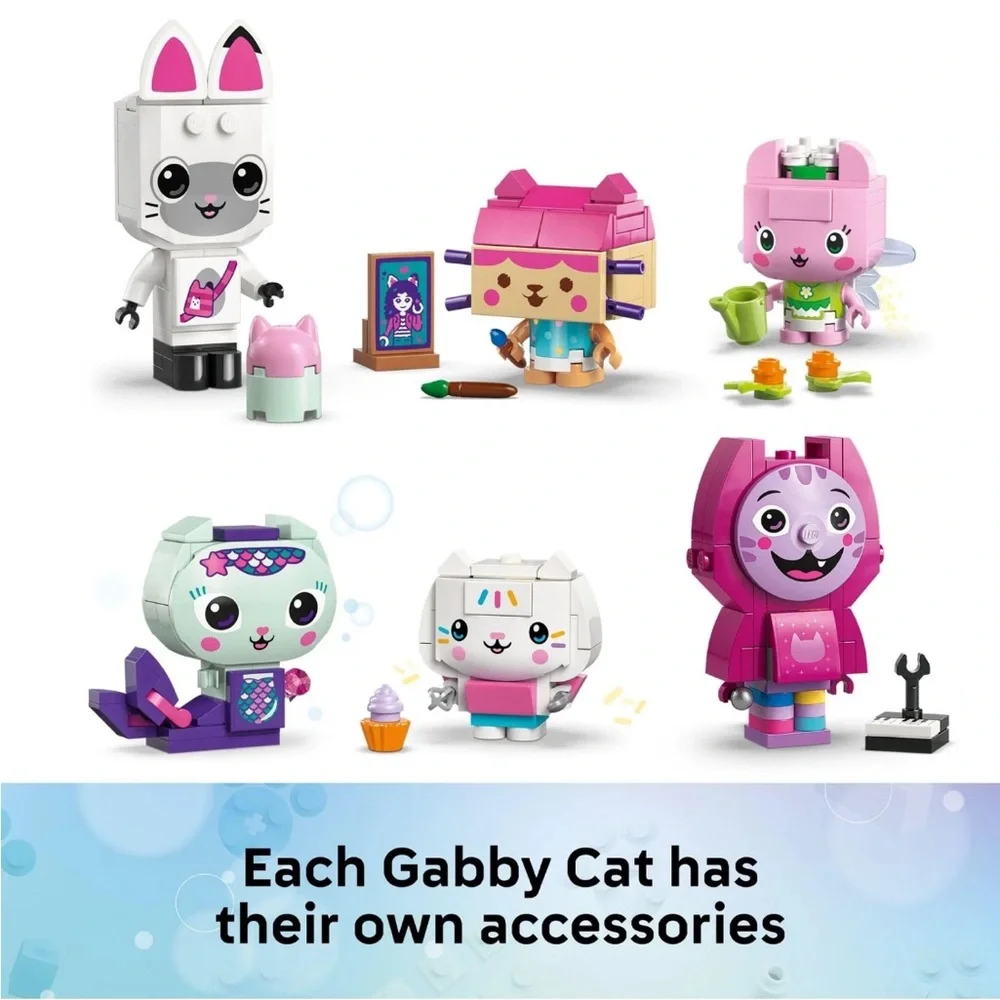 LEGO Gabby's Dollhouse Cat Friends Set - Pink/White (11215) 324pcs 6+ NIB Sealed